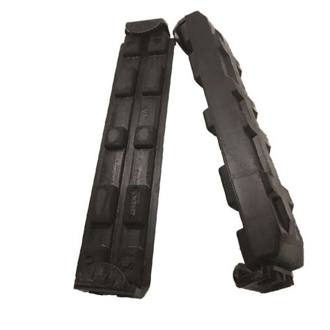 skid steer digger track pads|clip on track pads.